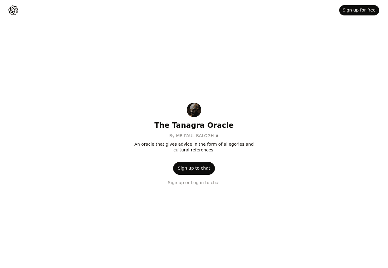 The Tanagra Oracle