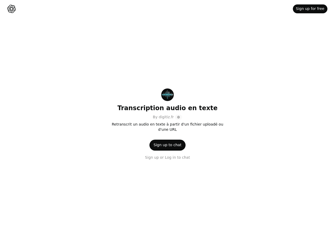 Transcription audio en texte