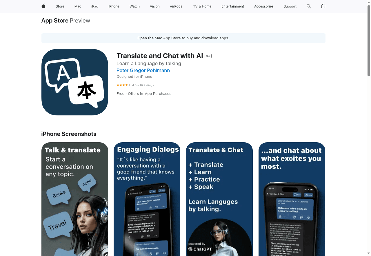 Translate & Chat with AI