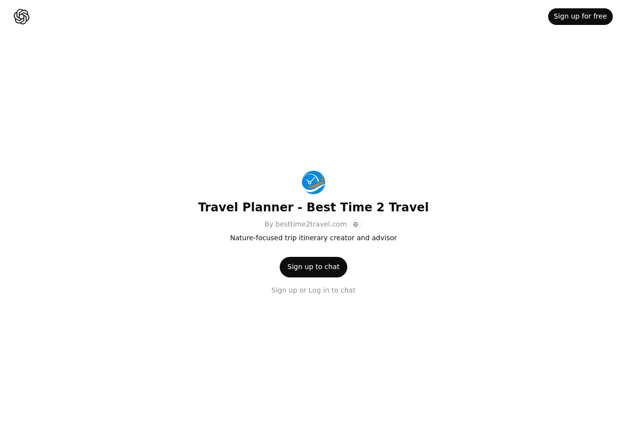 Travel Planner - Best Time 2 Travel