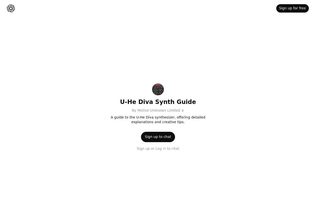 U-He Diva Synth Guide