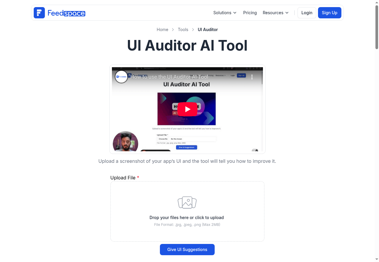 UI Auditor AI Tool