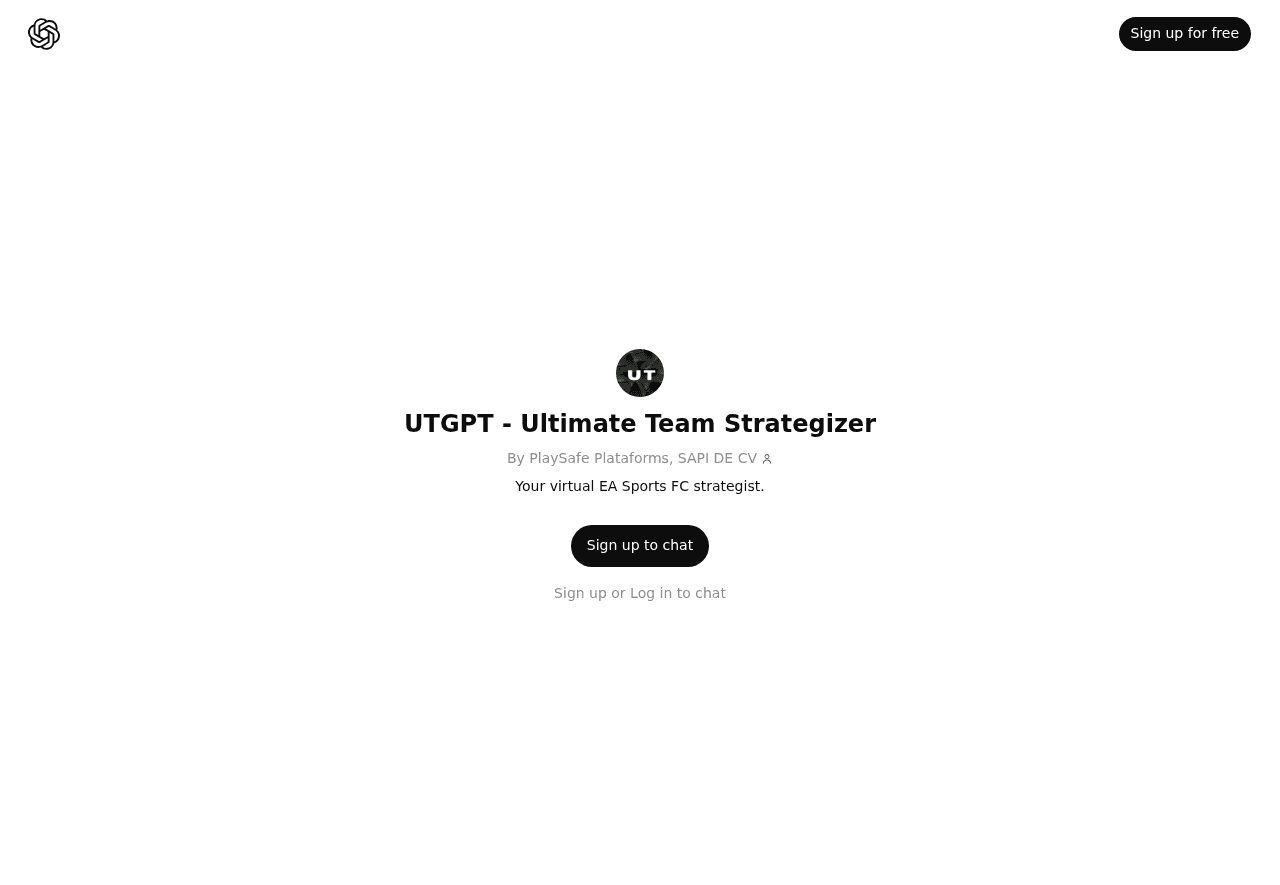 UTGPT - Ultimate Team Strategizer