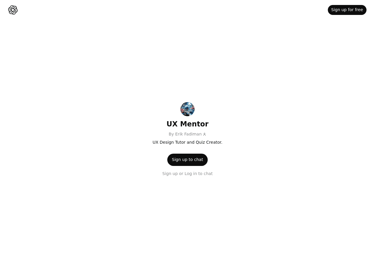 UX Mentor