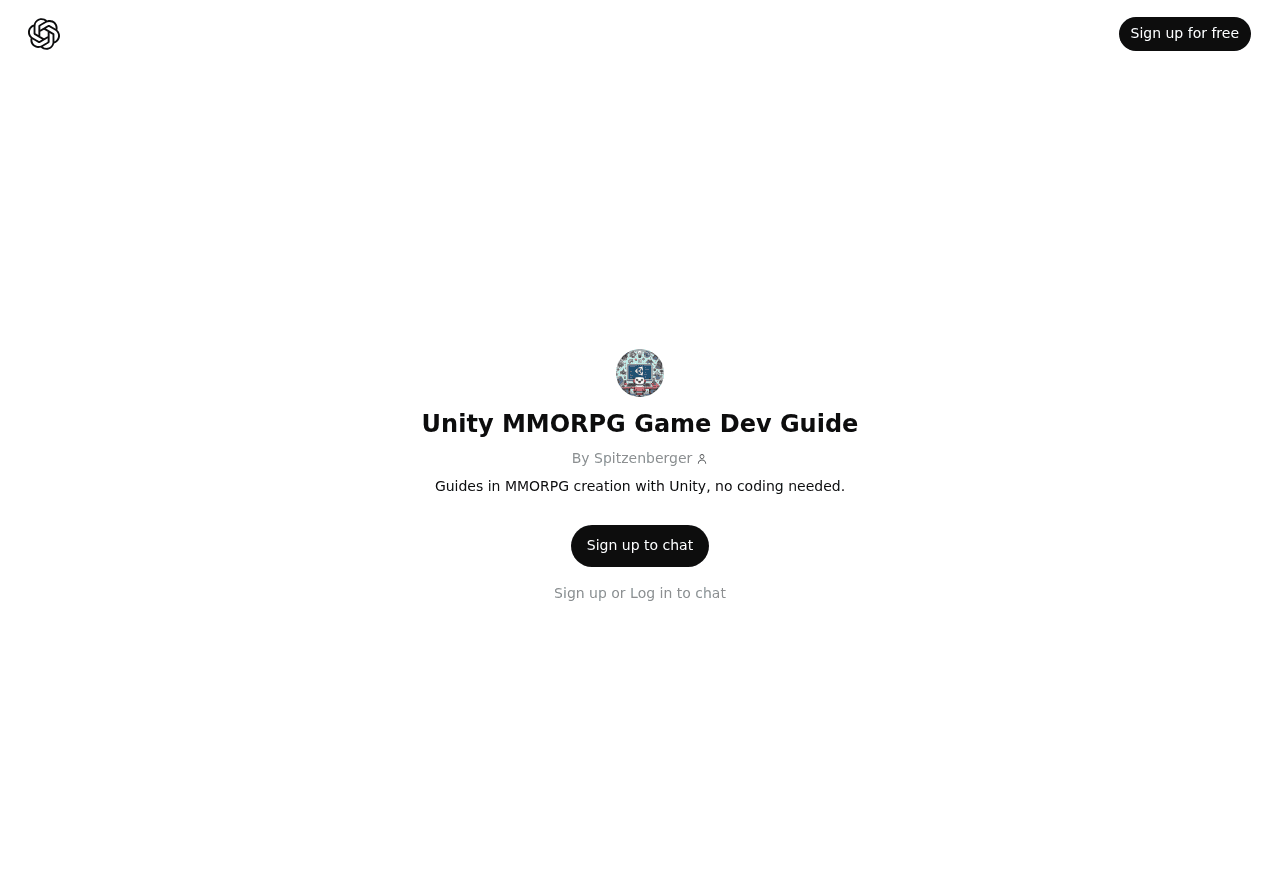 Unity MMORPG Game Dev Guide
