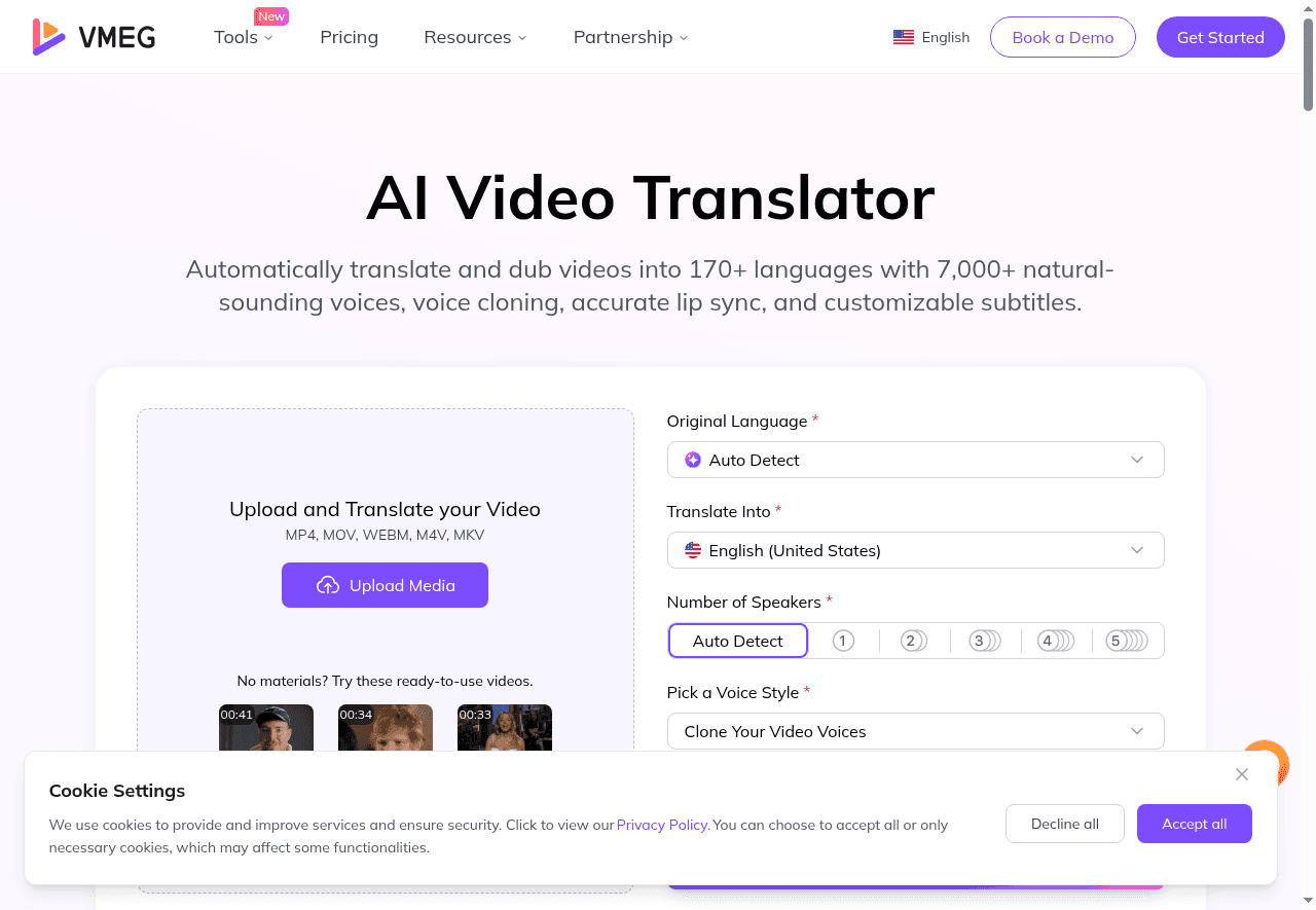 VMEG Video Translation