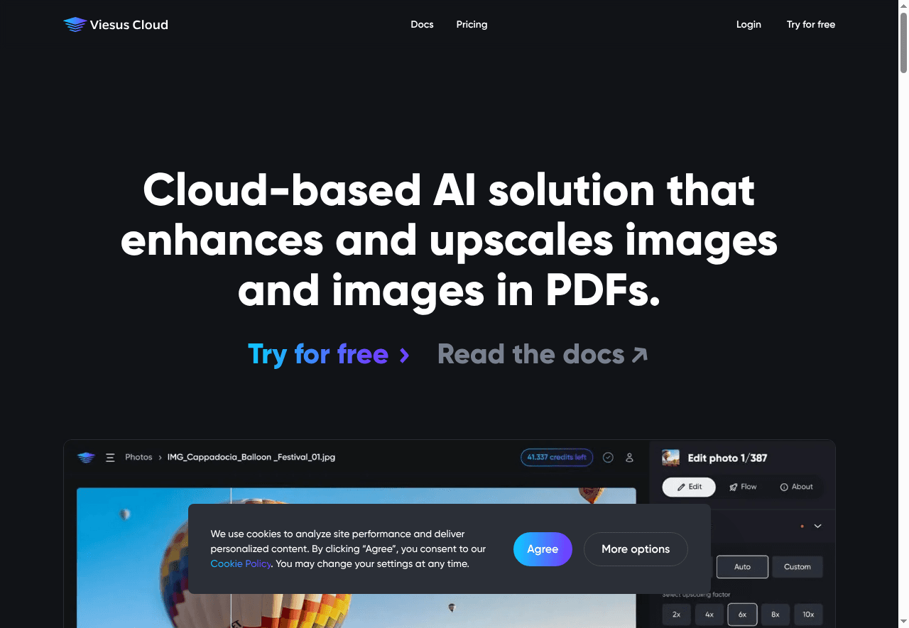 Viesus enhancing PDFs and images