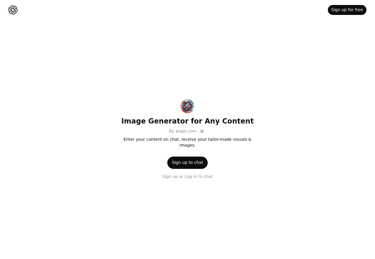 Visual Generator for Content