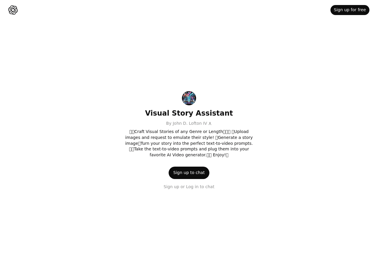 Visual Story Assistant GPT