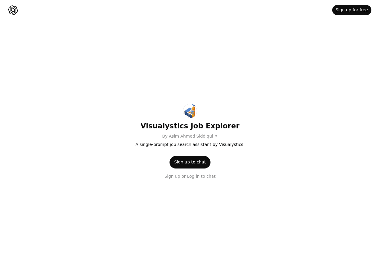 Visualystics Job Explorer