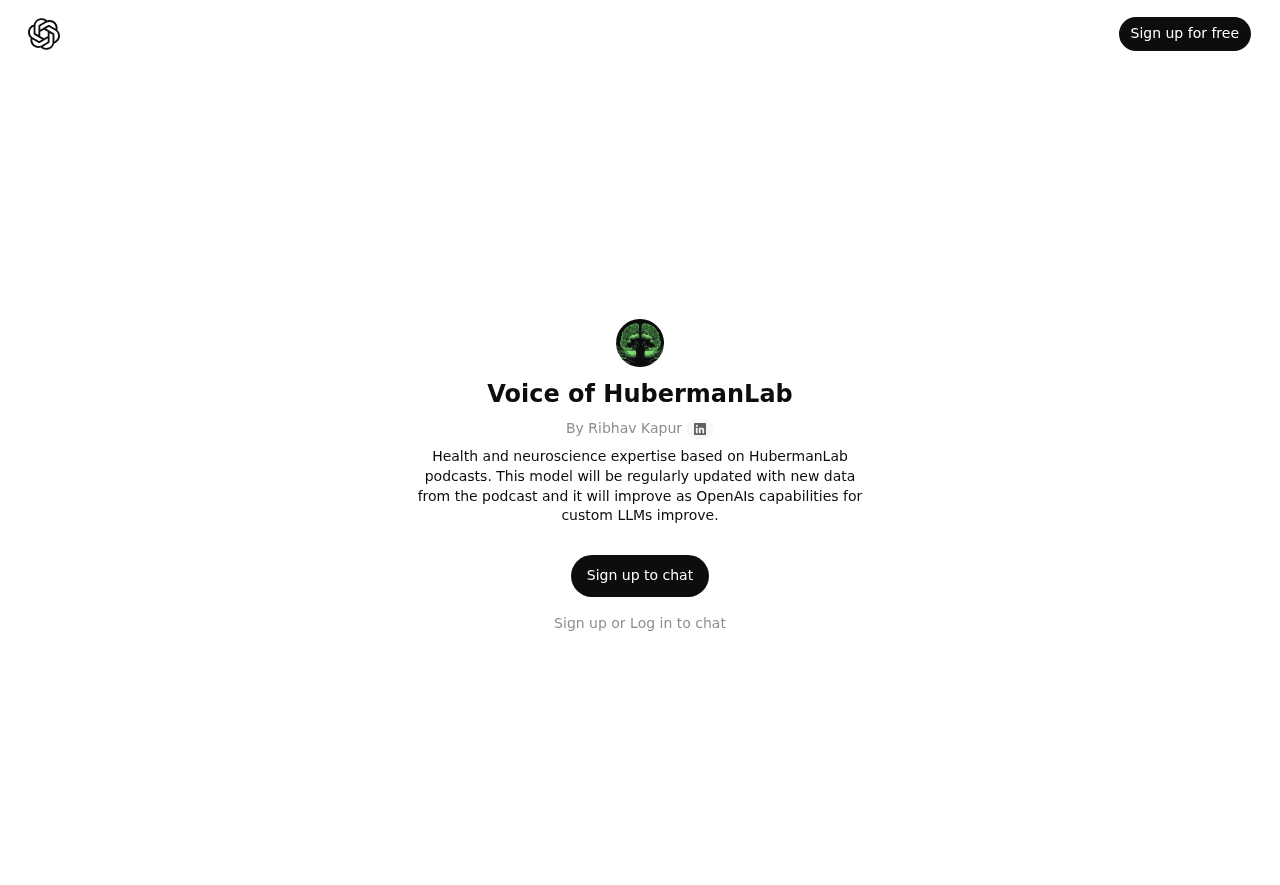 Voice of HubermanLab