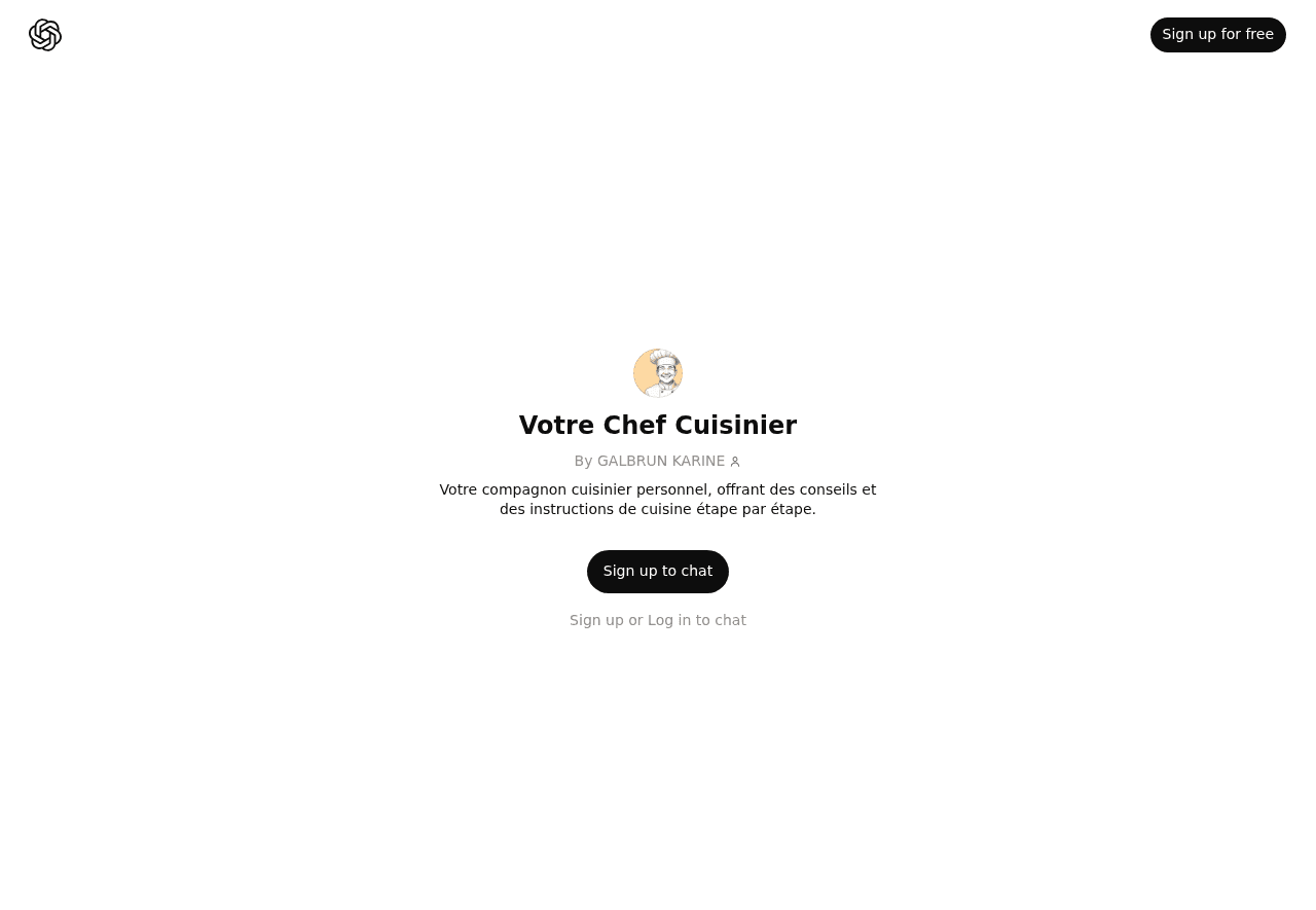 Votre Chef Cuisinier