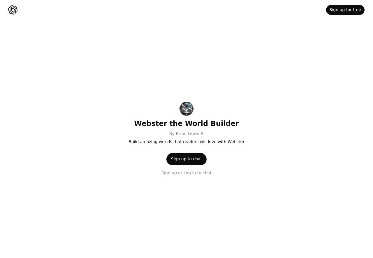 Webster the World Builder