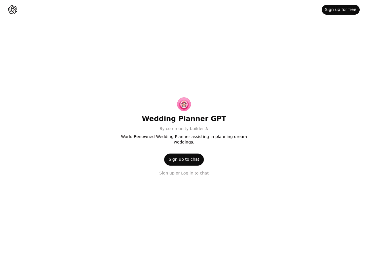 Wedding Planner GPT