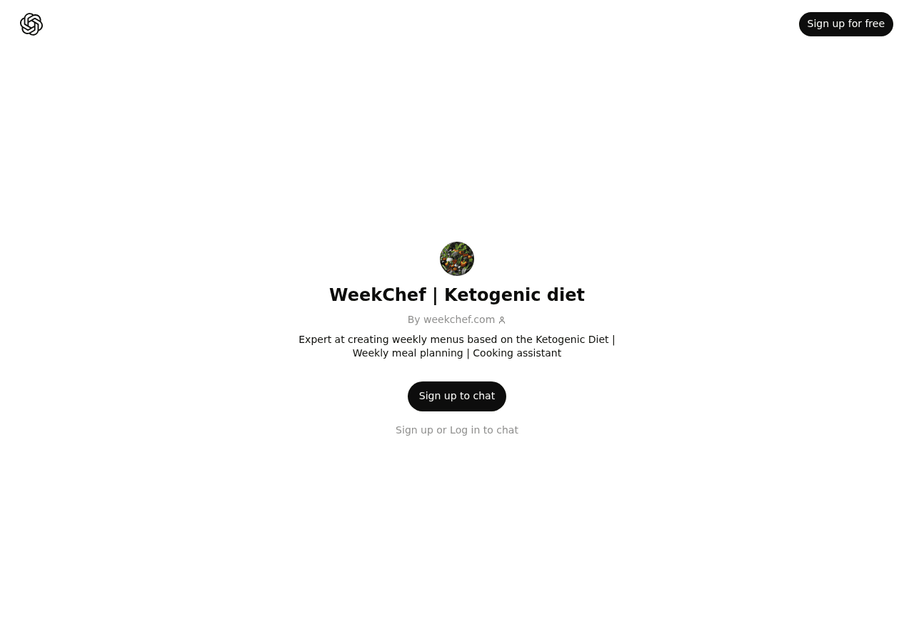 WeekChef | Ketogenic diet