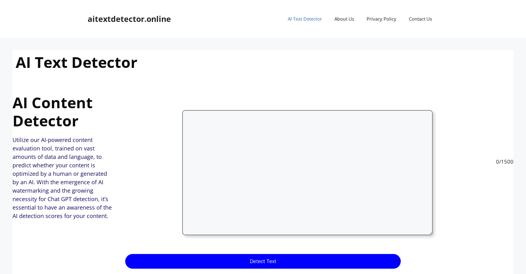 AI Text Detector