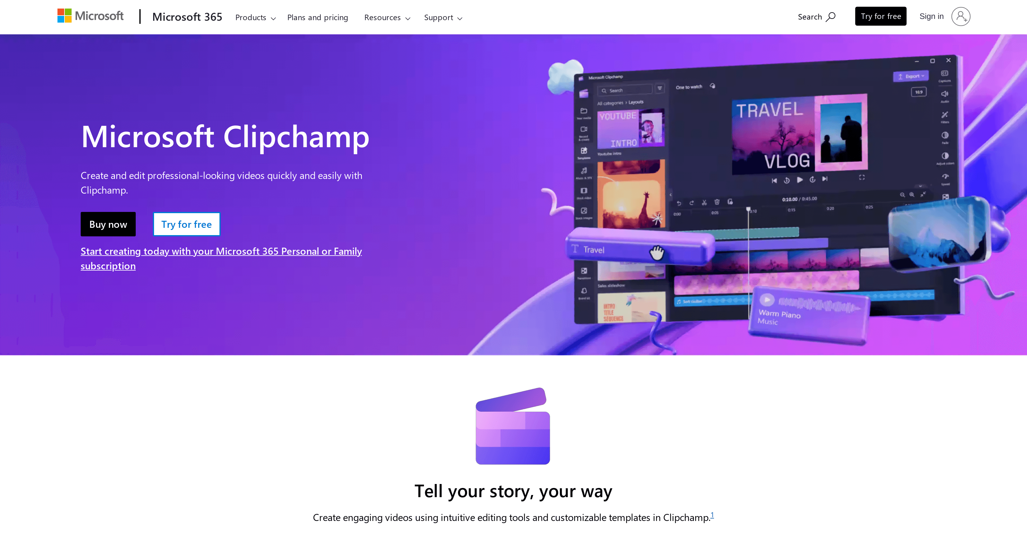 Clipchamp Video Editor