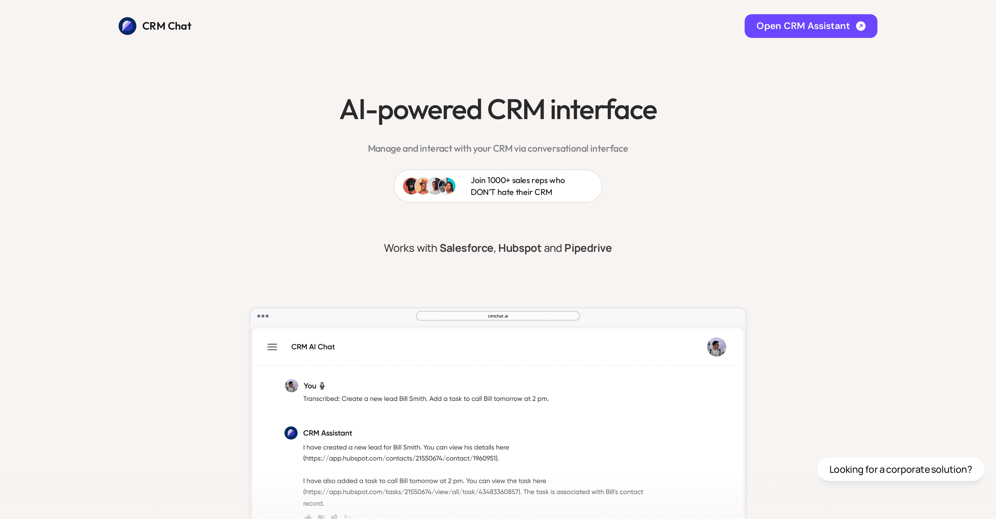 CRM Chat