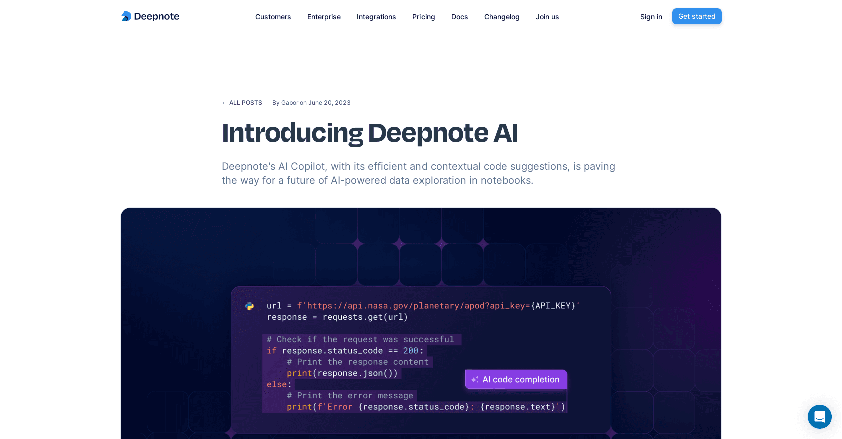 Deepnote Copilot