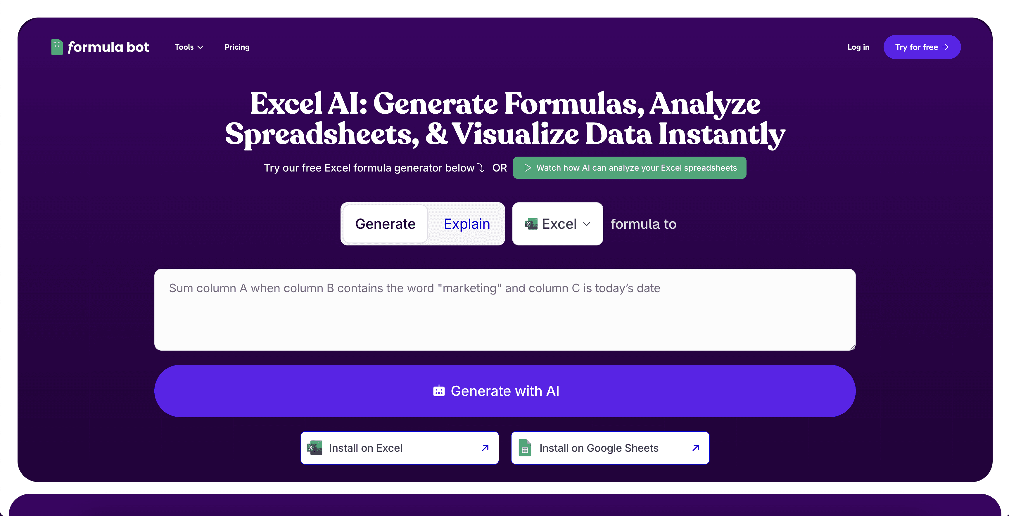 Excelformulabot