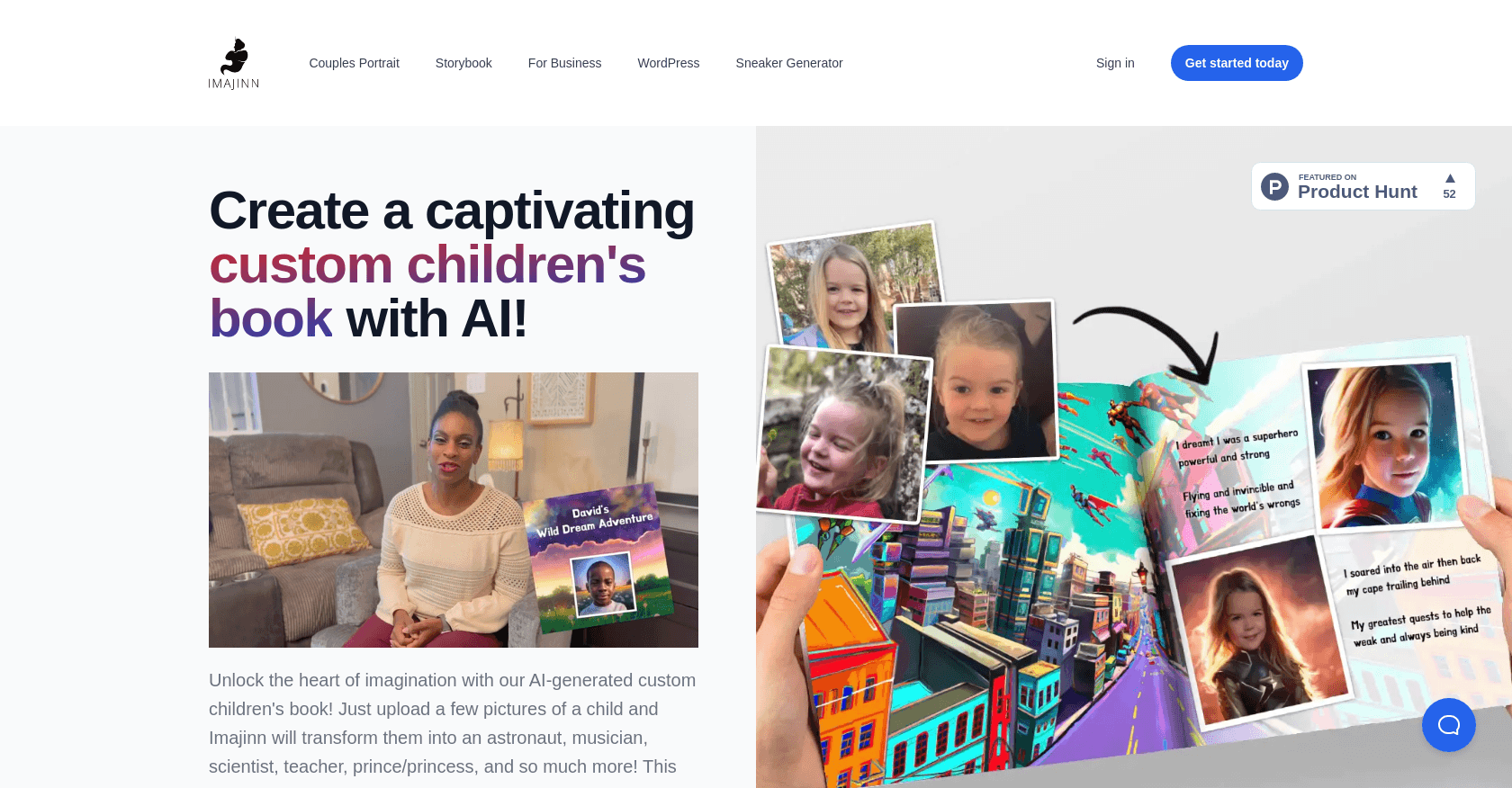 Imajinn AI Childrens Book