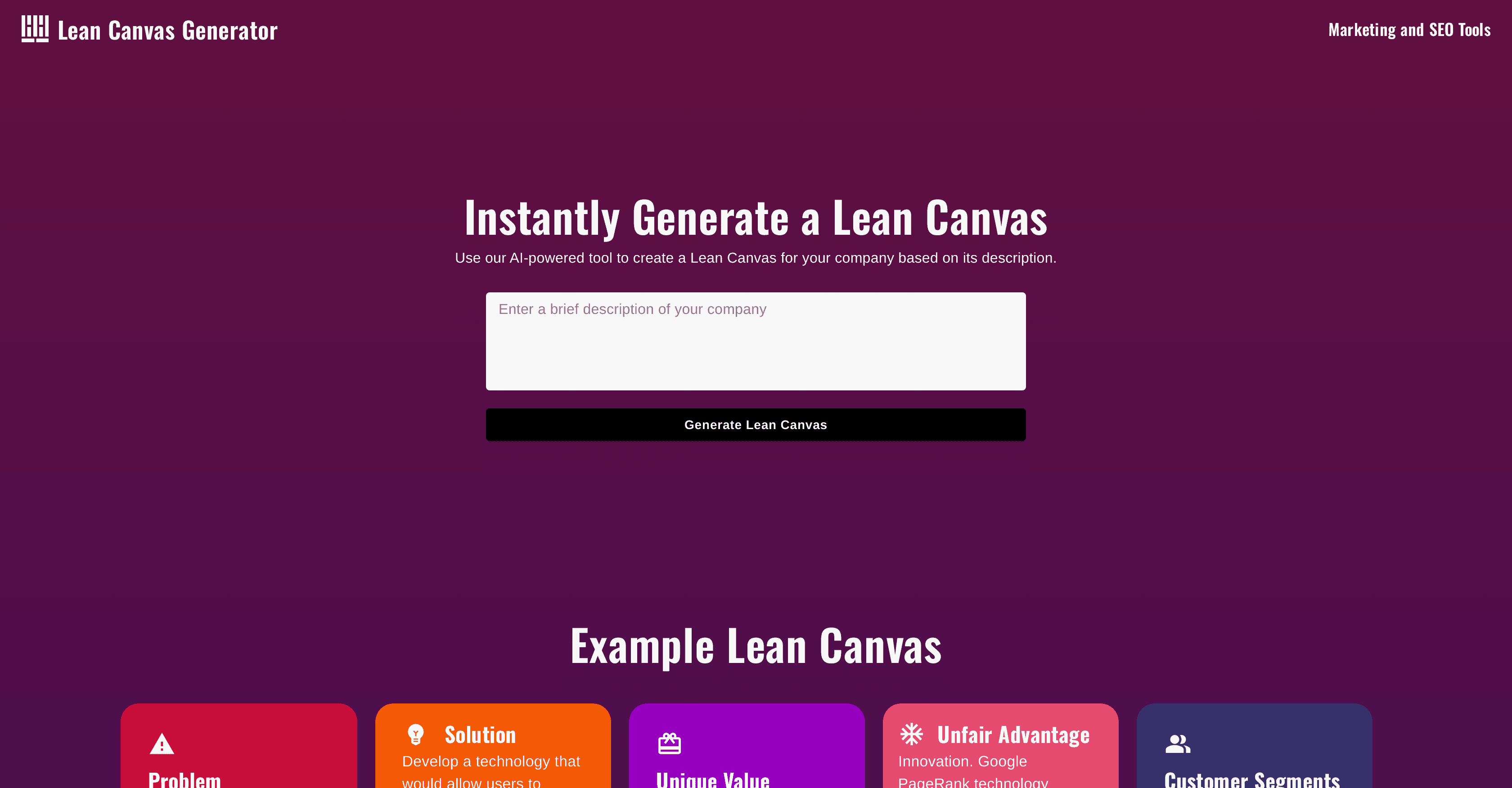 Lean Canvas