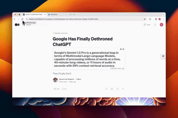 Linnk: Instant Webpage...