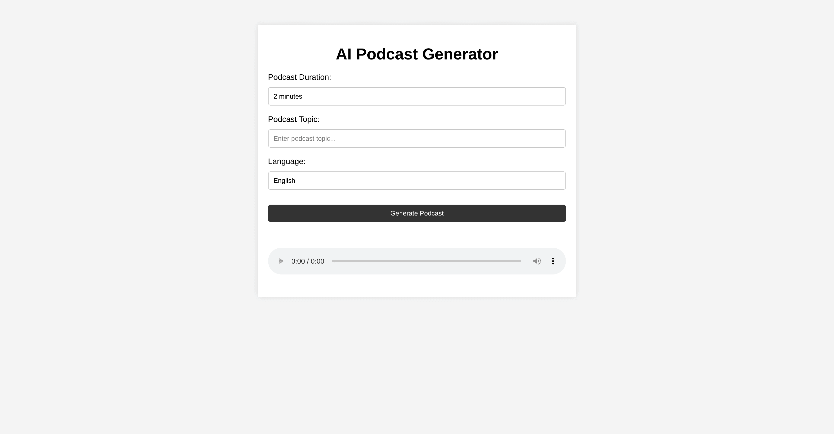 Podcast AI
