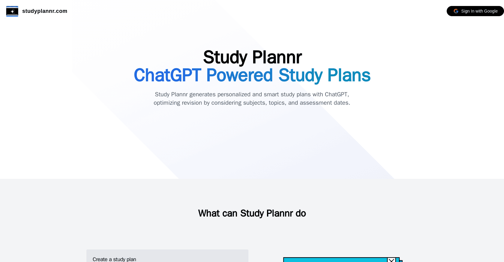 StudyPlannr