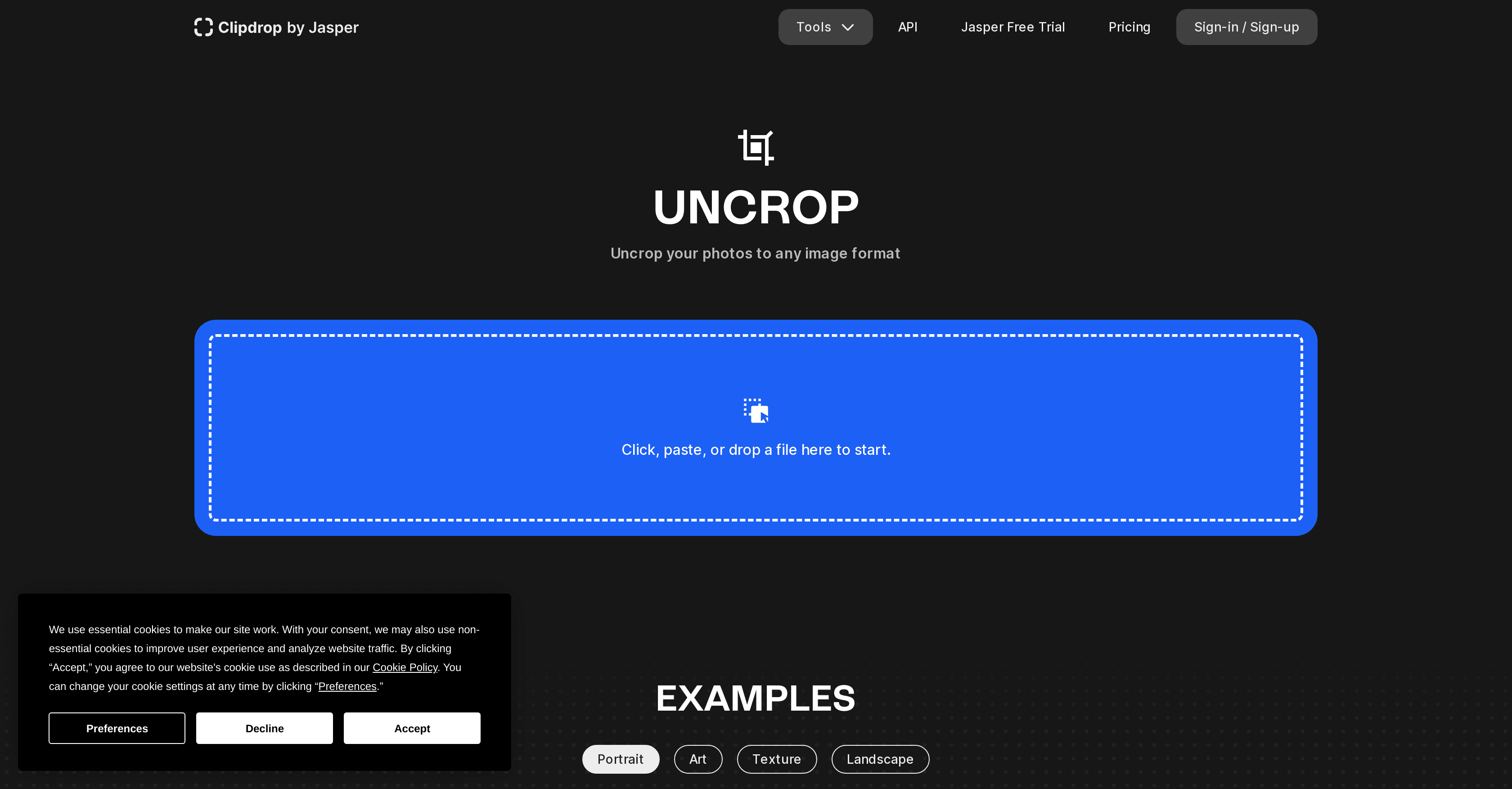 Uncrop by Stability AI