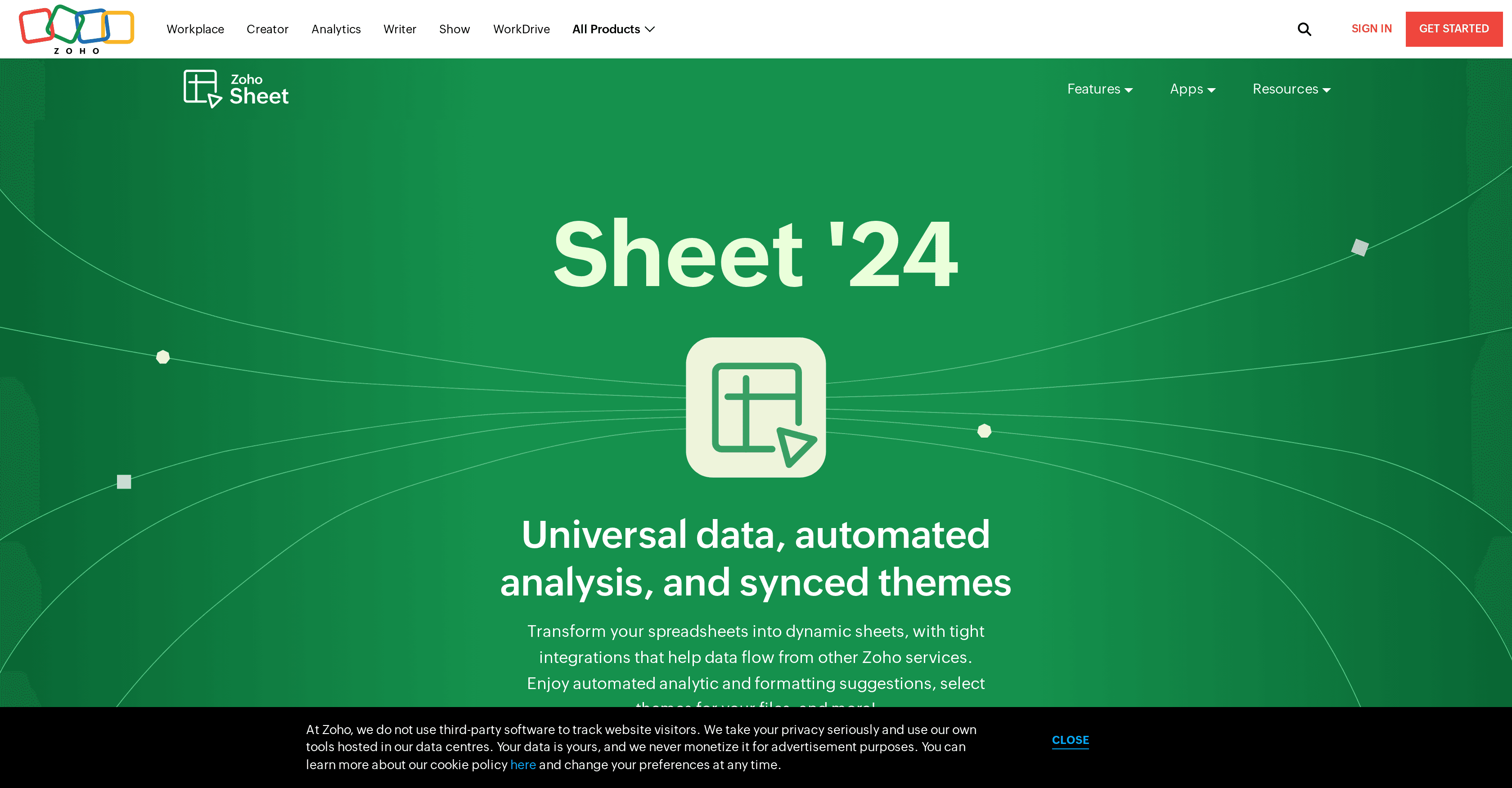 Zoho Sheet