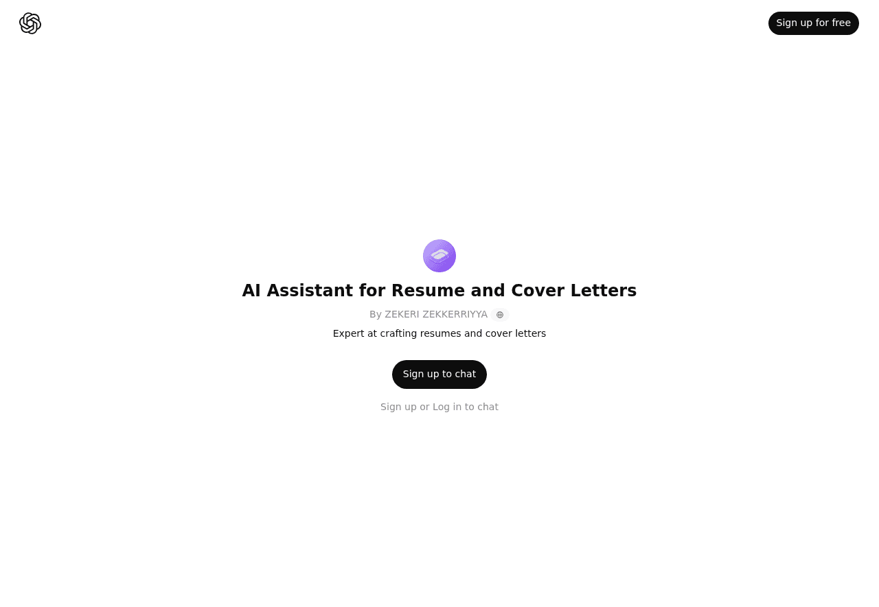AI Assistant for Resume and Cover Letters