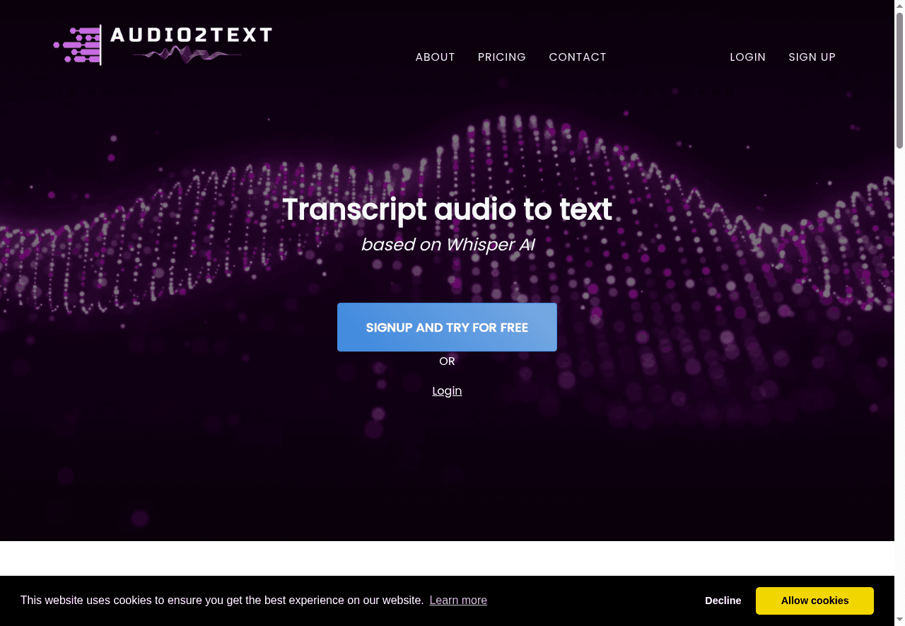 Audio2Text