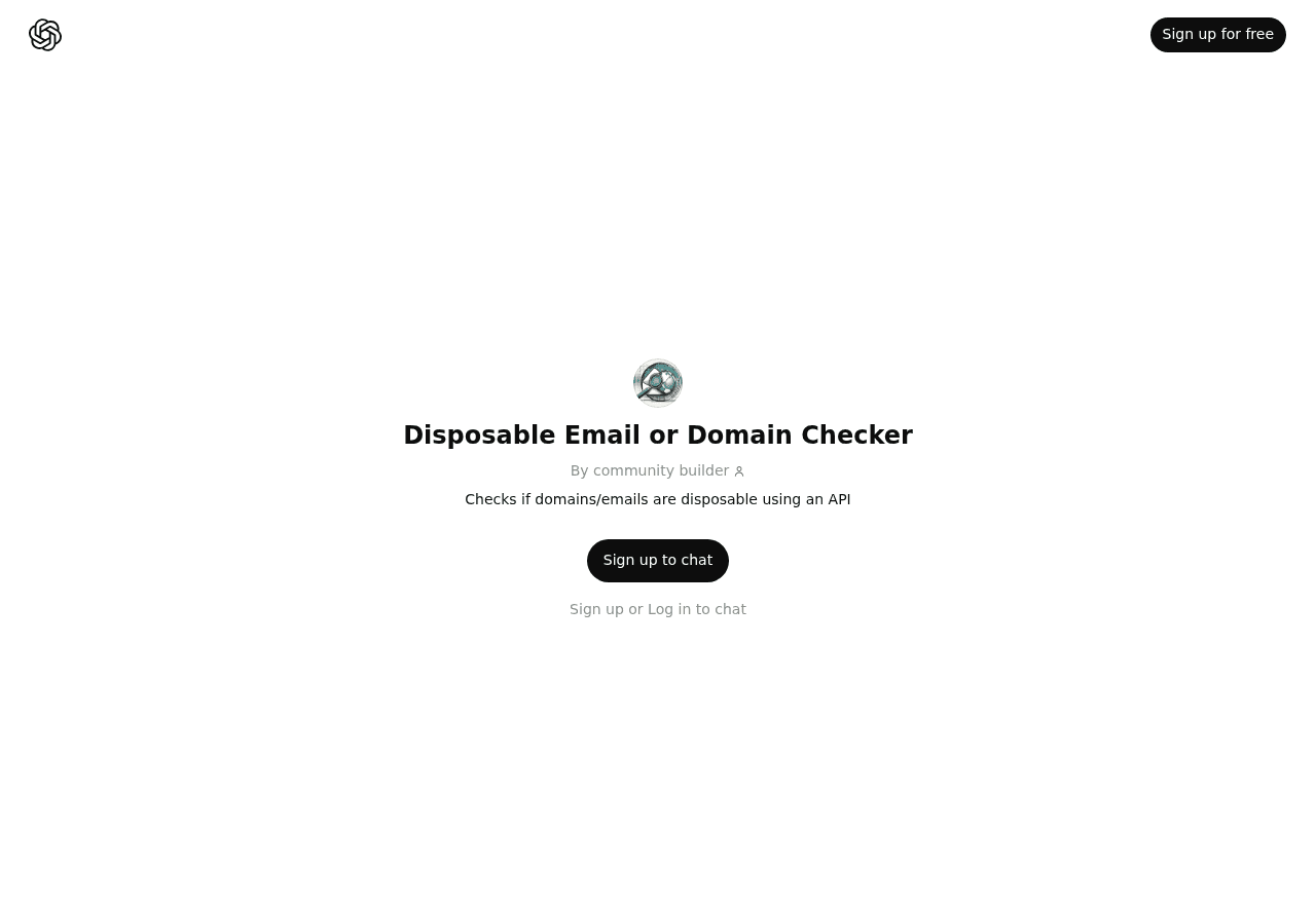 Disposable Email or Domain Checker