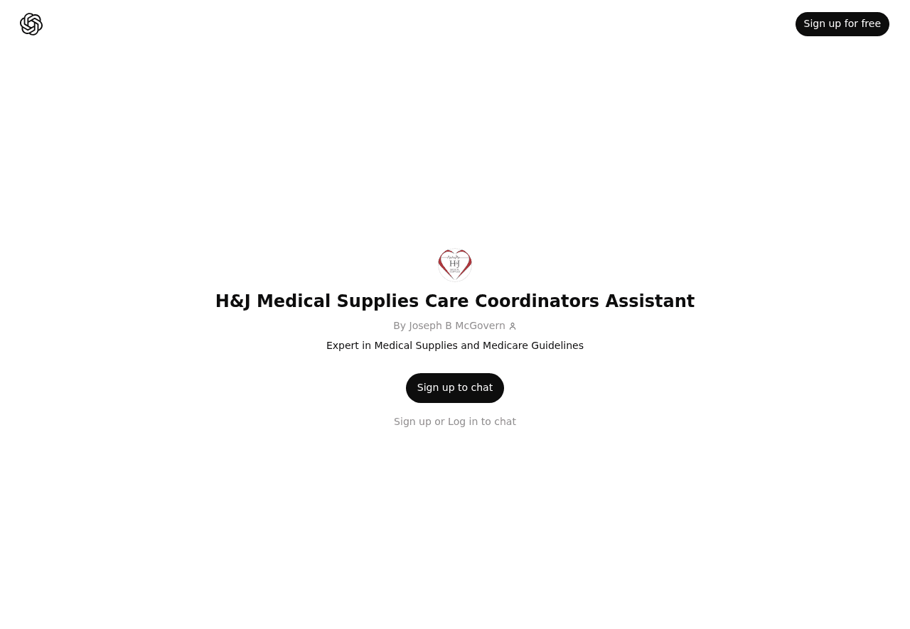 H&J Medical Supplies Care Coordinators Assistant