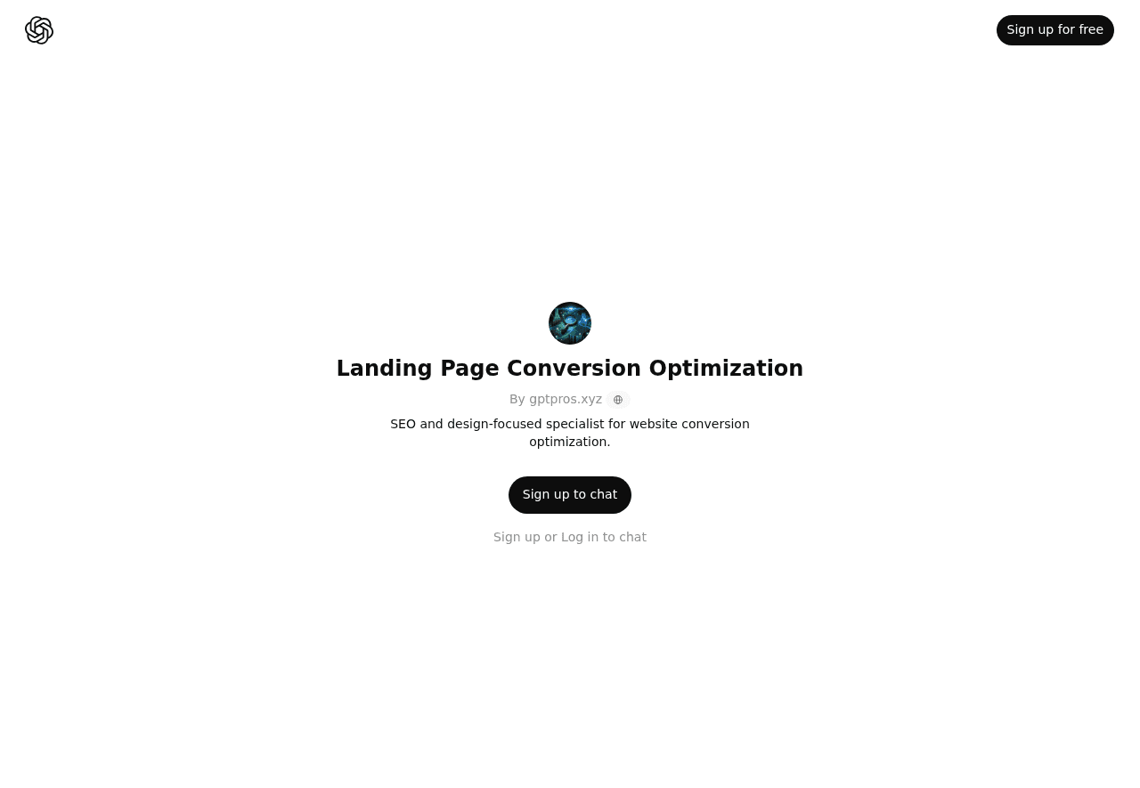Landing Page Conversion Optimization GPT