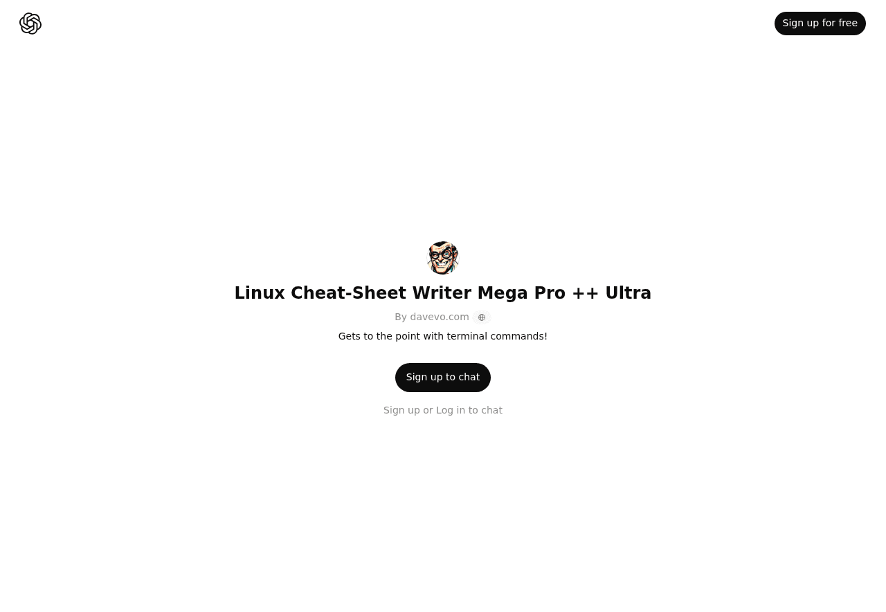 Linux Cheat-Sheet Writer Mega Pro ++ Ultra