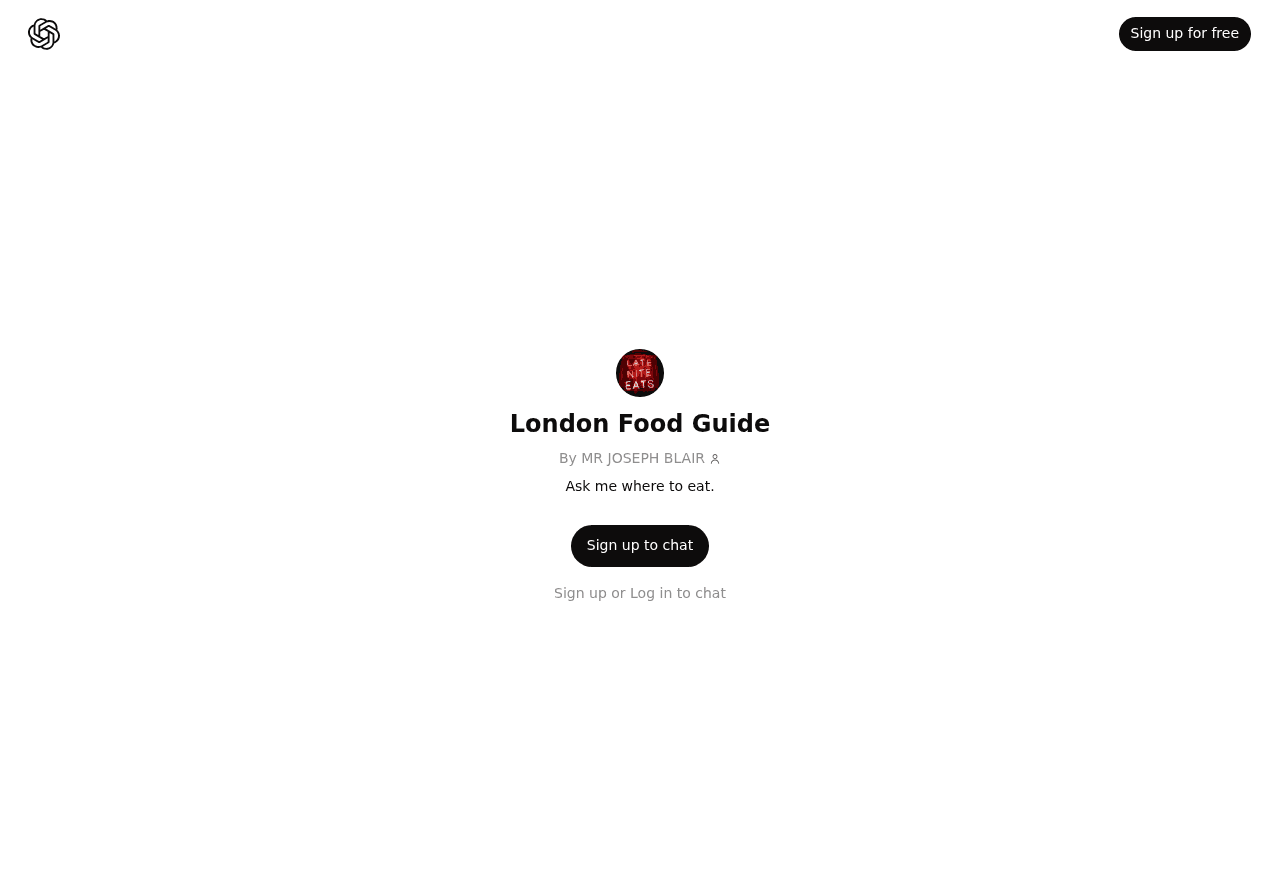 London Food Guide