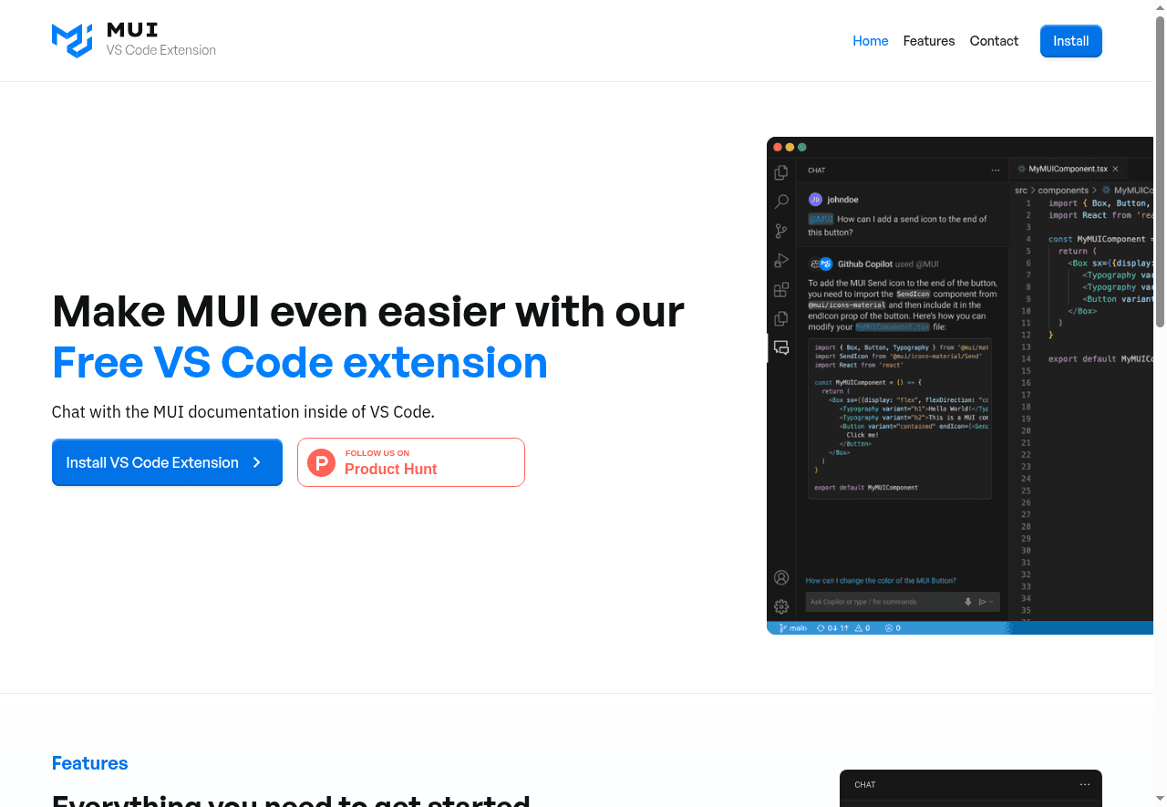 MUI VS Code Extension