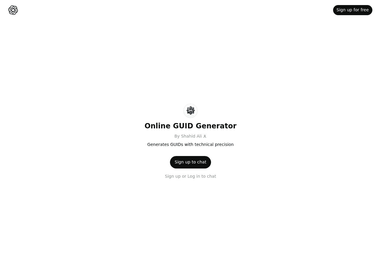Online GUID Generator