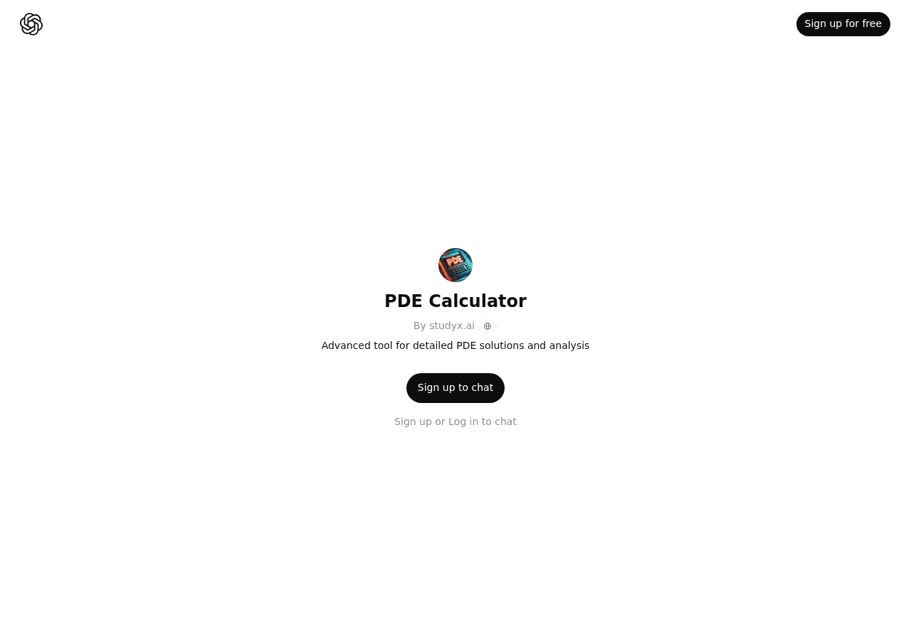 PDE Calculator