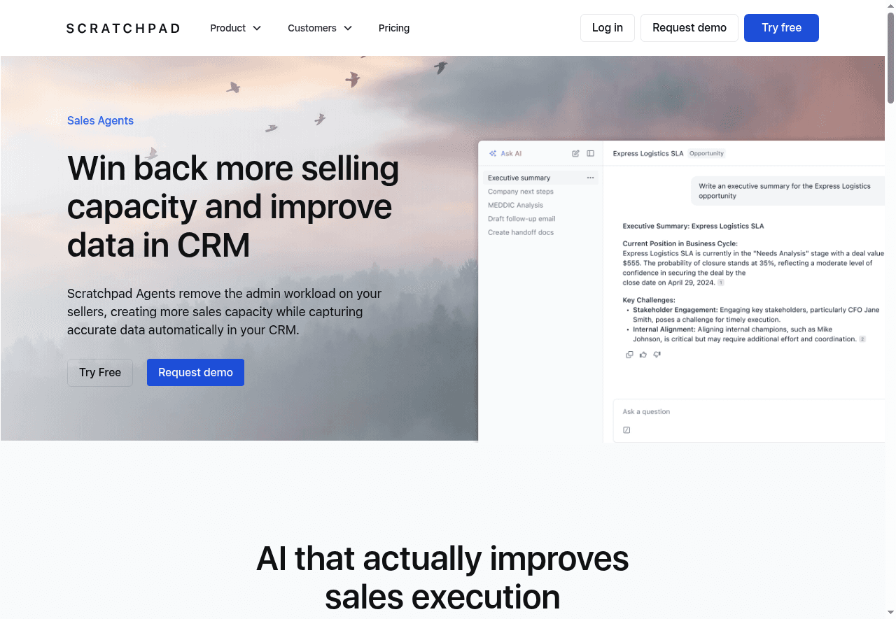 Scratchpad AI Sales Assistant