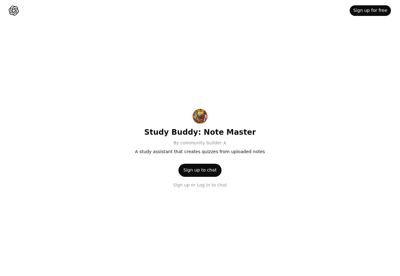Study Buddy: Note Master