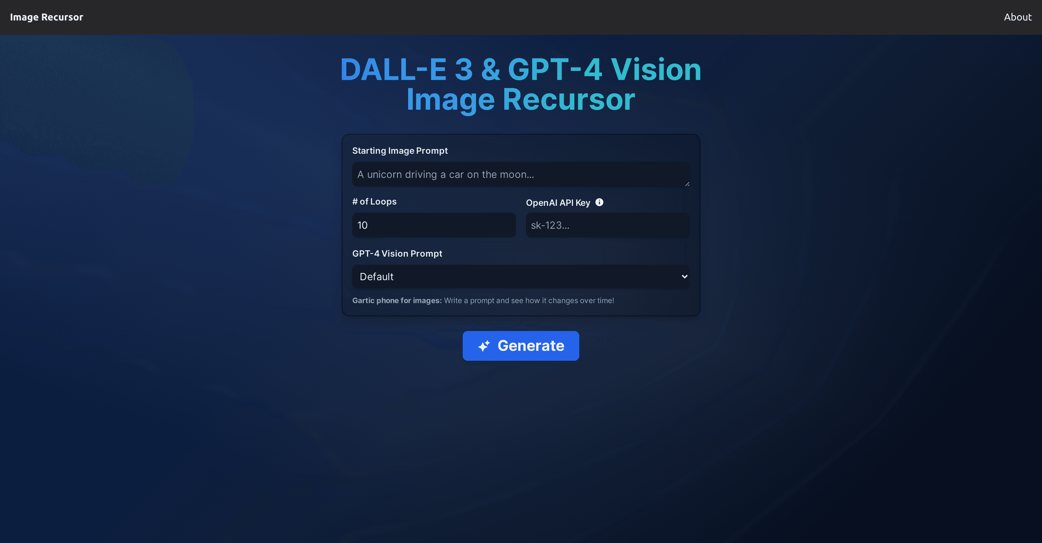 Image Recursor