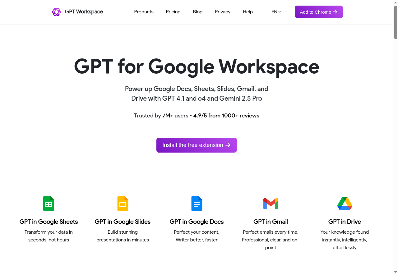 GPT Workspace — Productividad | AIMarketwave