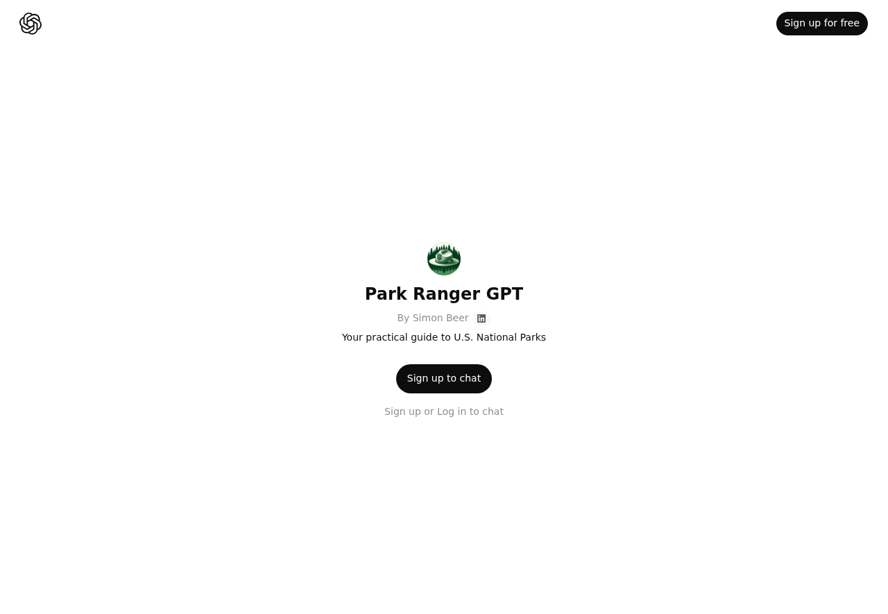 Park Ranger GPT — Educación | AIMarketwave